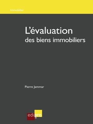cover image of L'évaluation des biens immobiliers
